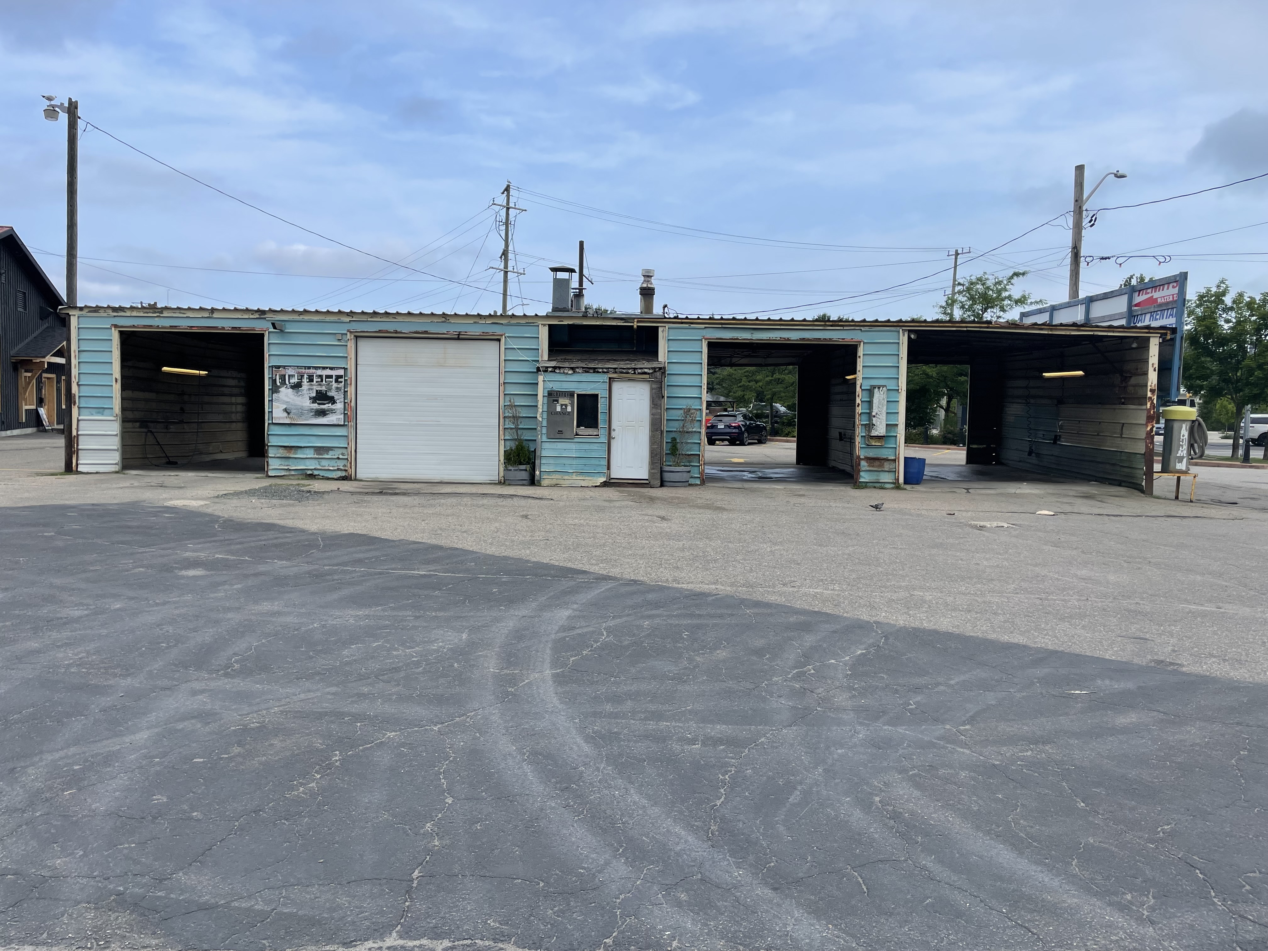 Funky old car wash...