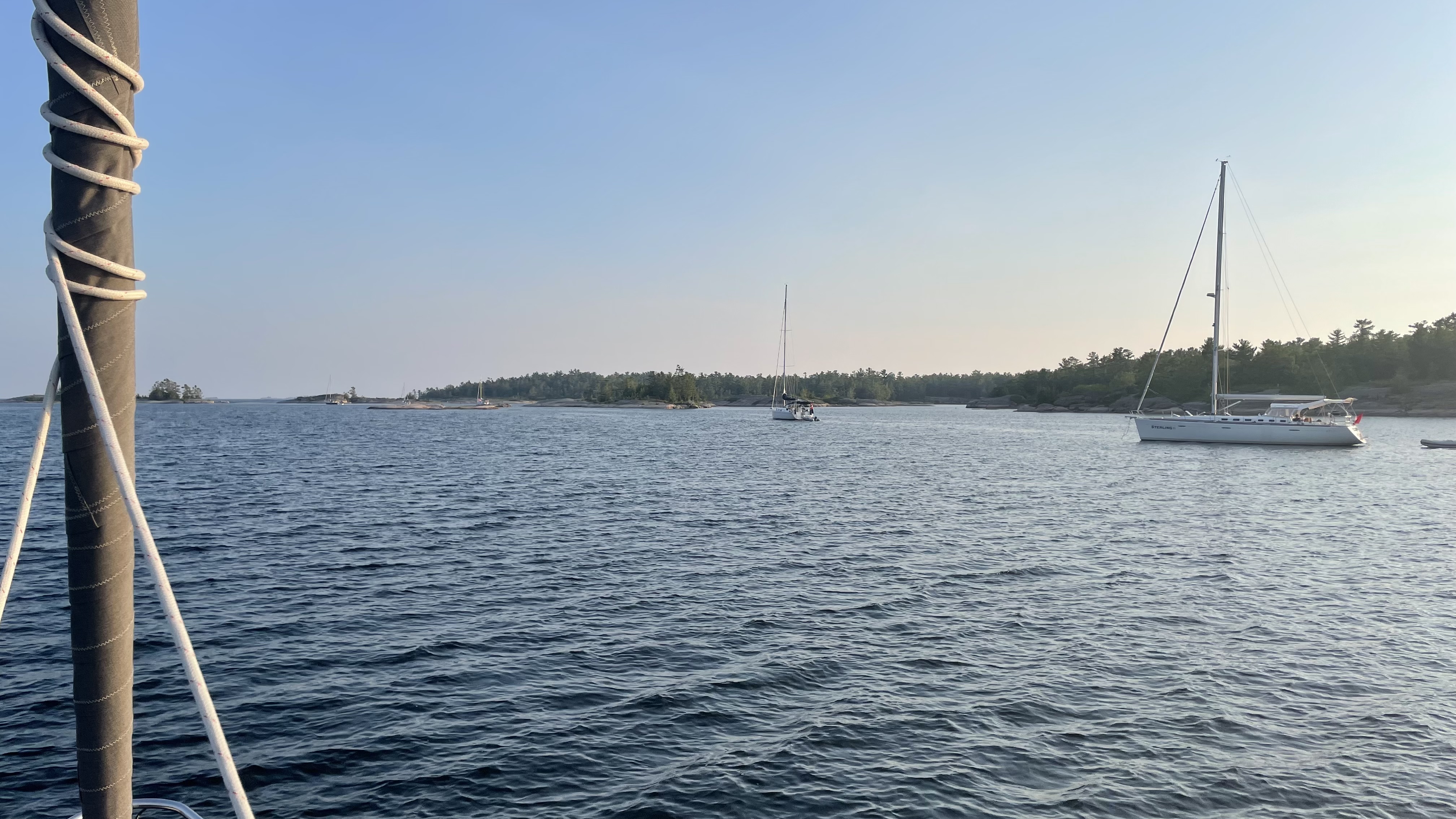 Anchorage in the outer Regatta Bay